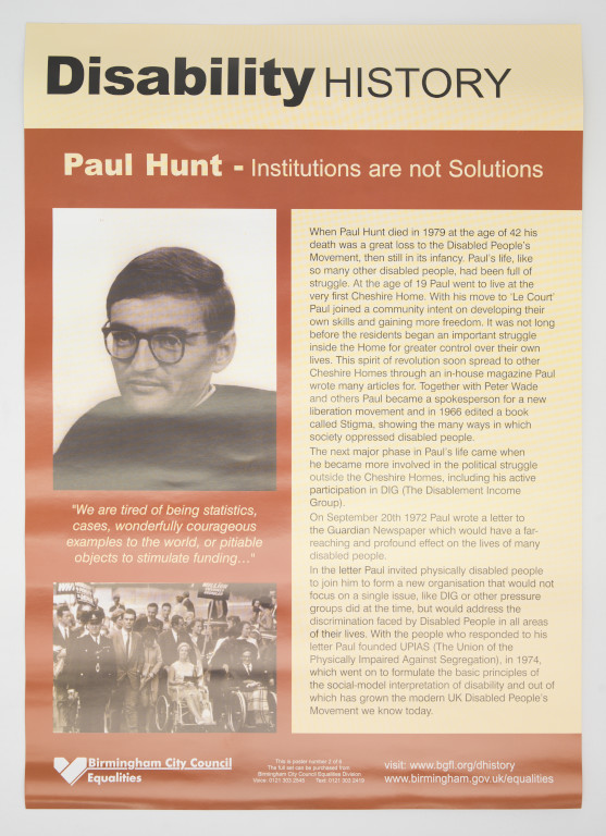 Disability History: Paul Hunt