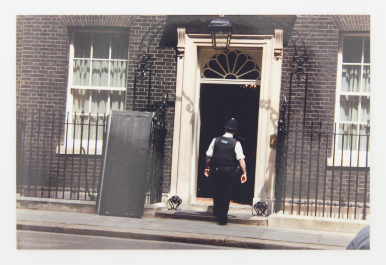 The wheelchair ramp at Number 10 Downing Street