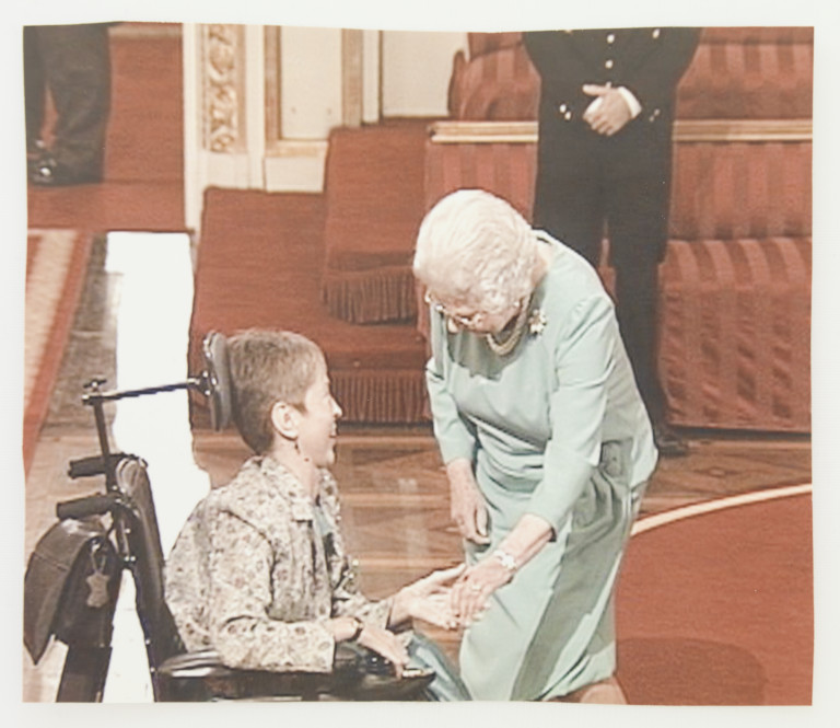 Baroness Jane Campbell With the Queen
