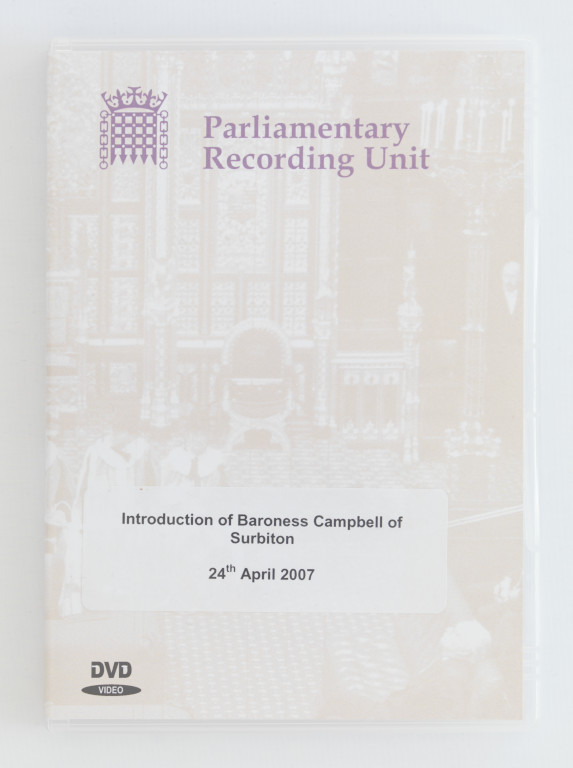 Baroness Jane Campbell Induction into the House of Lords