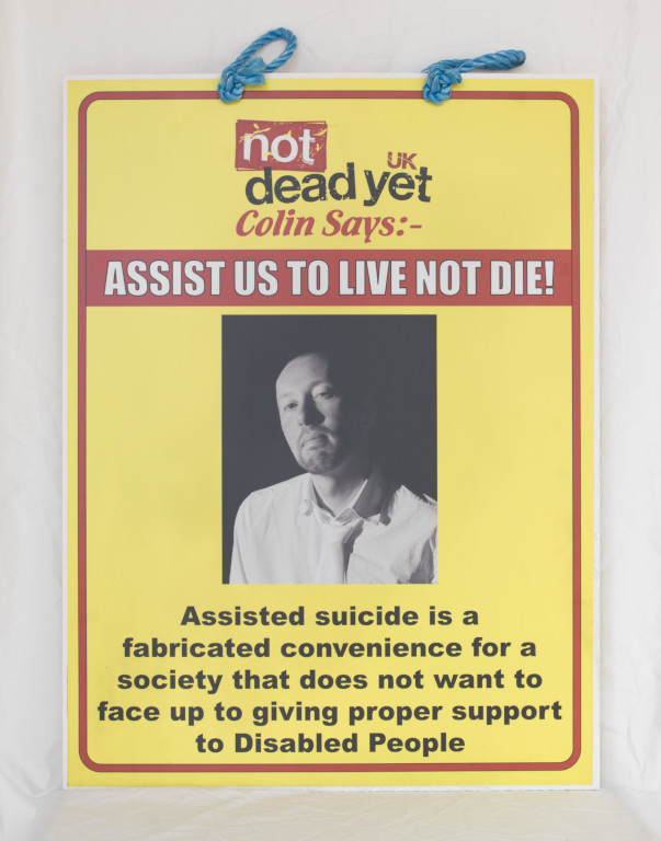 NOT DEAD YET PLACARD – Colin
