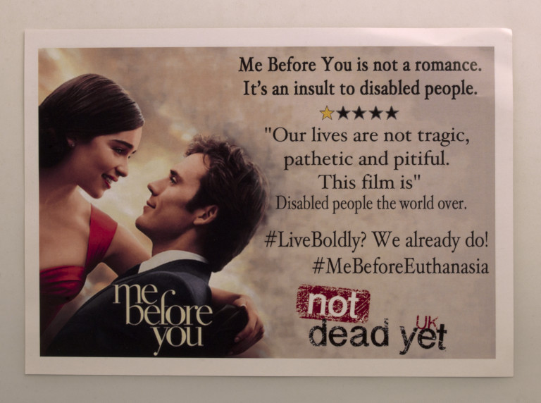 Not Dead Yet: Me Before You protest