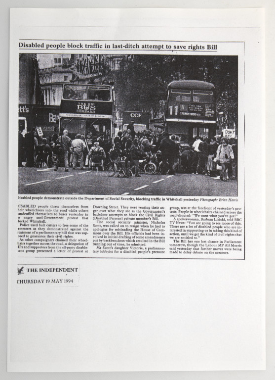 Disabled people block traffic in last-ditch attempt to save rights bill