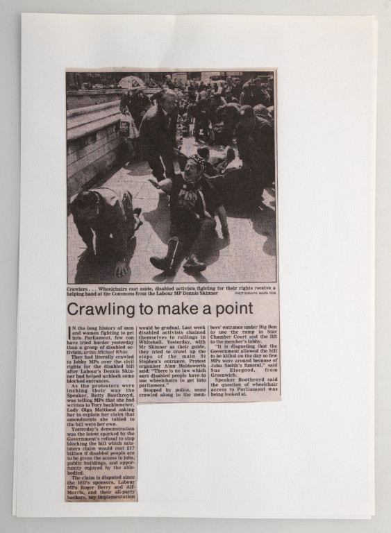 Crawling to make a point