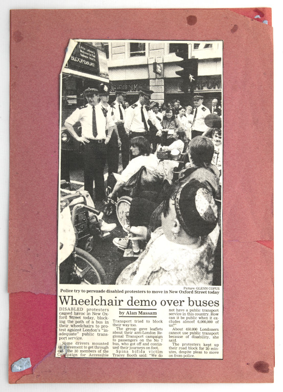 Wheelchair protest over buses