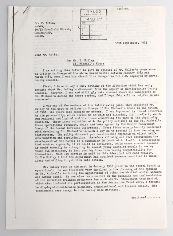 Tom Hulley dismissal: A social worker’s letter of support